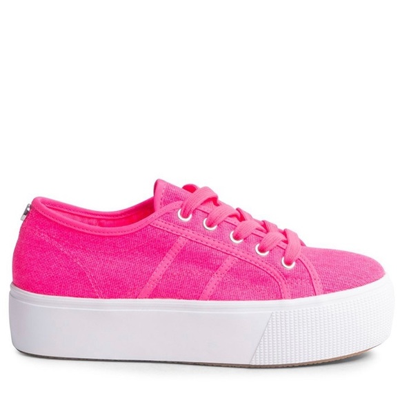 Pink platform sneakers Clearance